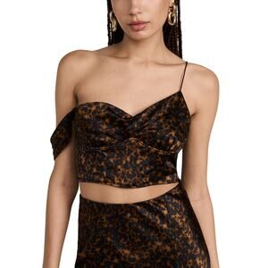 Cami Nyc Asymmetric Tortoise Shell Della Top Size 2